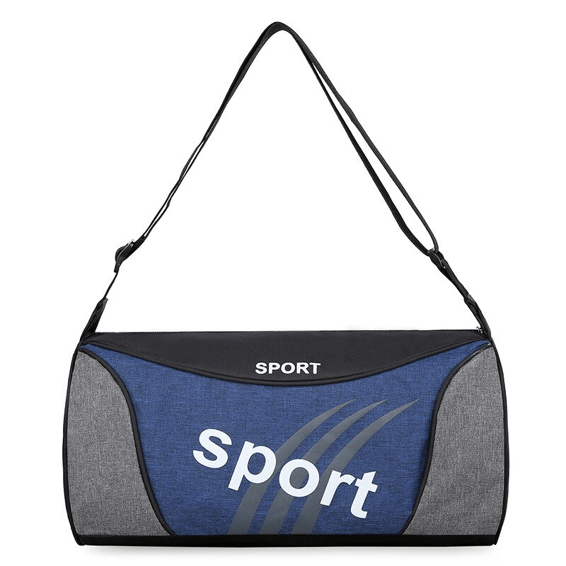 Unisex Outdoor Multifunction Hiking Sports Bag with Belt in blue and gray color, perfect for your next adventure. Lightweight and durable design.